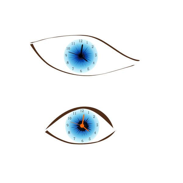 SVG Clock eye