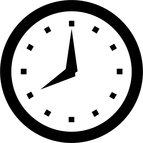 SVG Clock face vector illustration