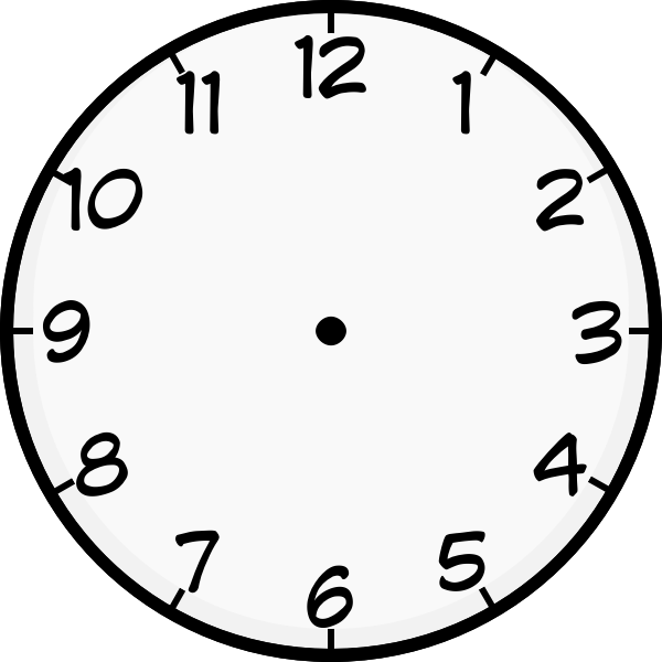 SVG Clock face vector image