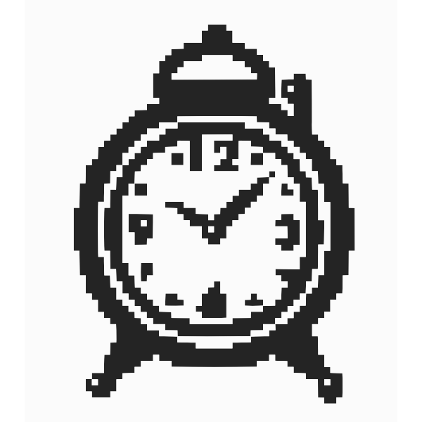 SVG Clock in pixels