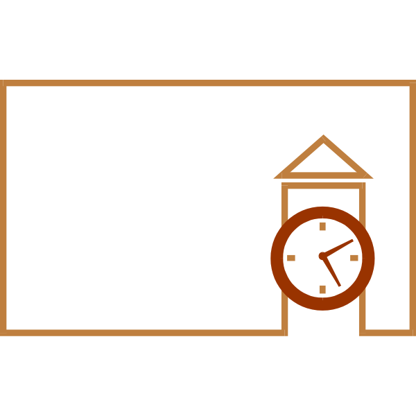 SVG Clock tower frame