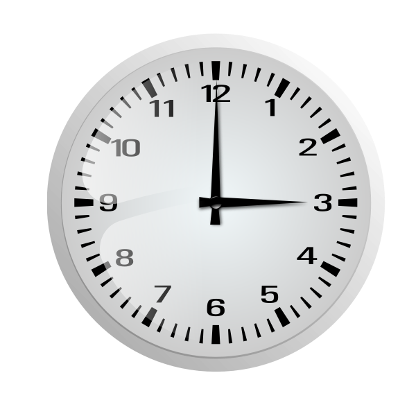 SVG Clock without frame vector drawing