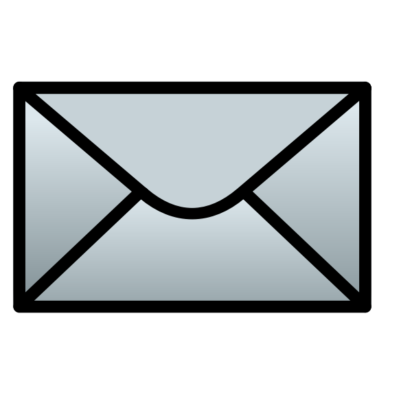 SVG Closed envelope vector image