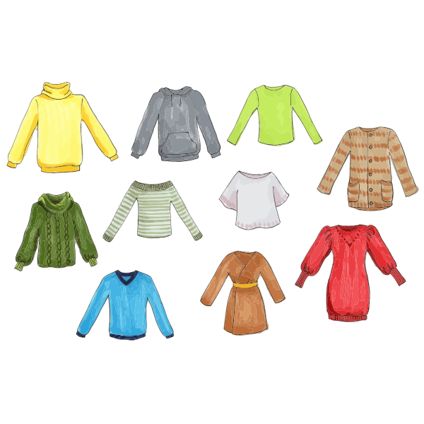SVG Clothing tops