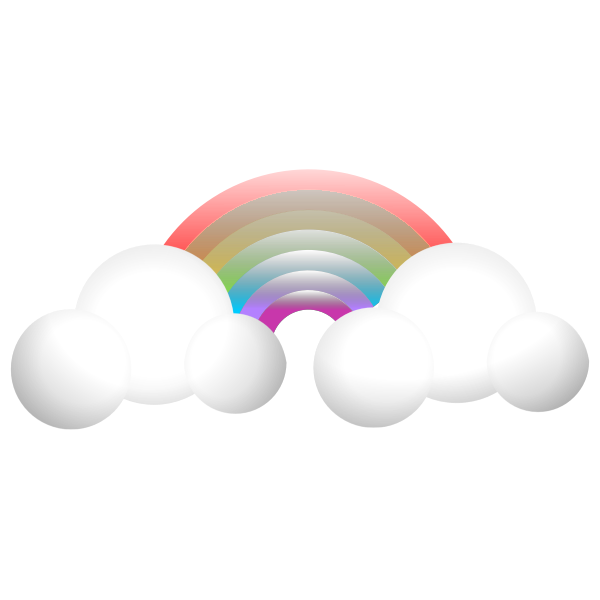 SVG cloud amp Rainbow