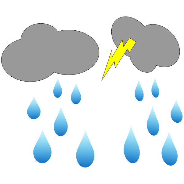 SVG Cloud-Lightning-and-Rain