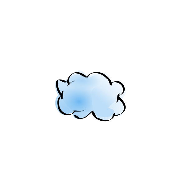 SVG Cloud network vector drawing