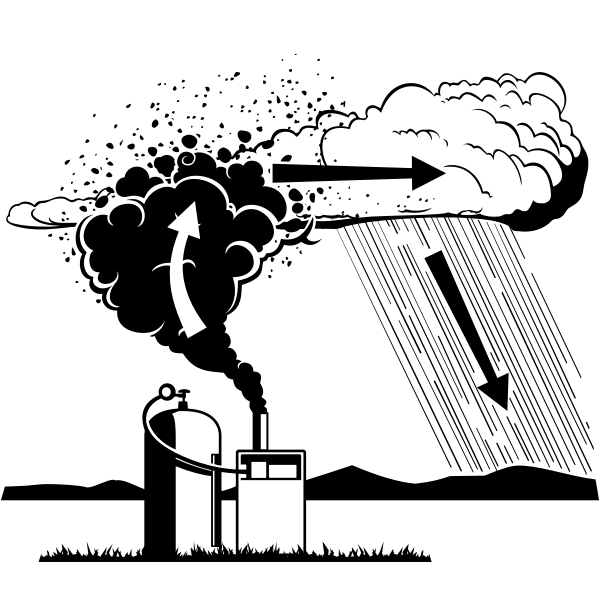 SVG Cloud Seeding by ground generator