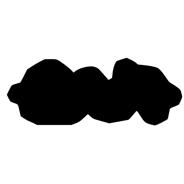 SVG Cloud silhouette