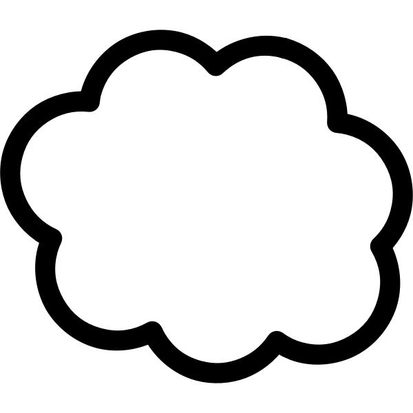 SVG Cloud vector graphics