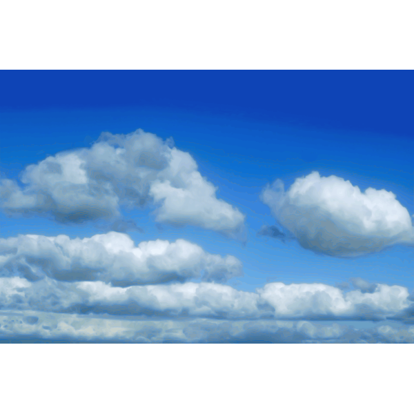 SVG Clouds on blue sky