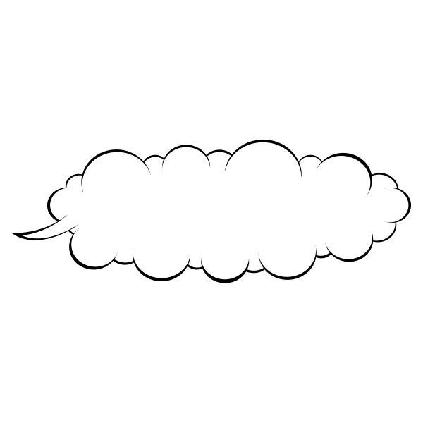 SVG Cloudy speech ballon