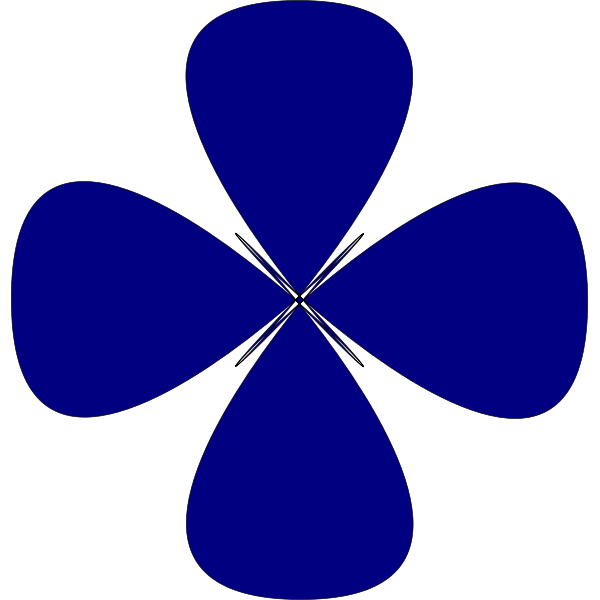SVG Clover flower vector image