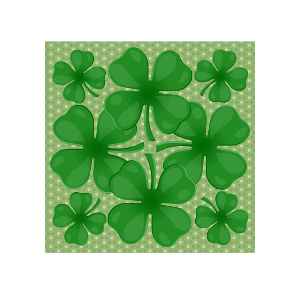SVG Clover leaves vector clip art