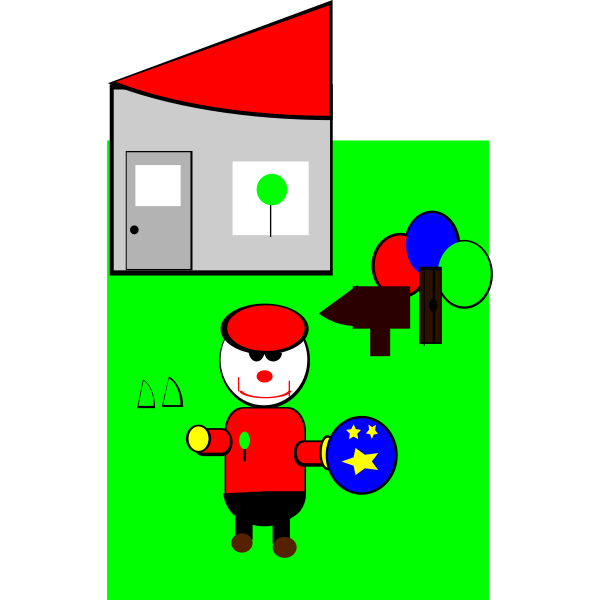 SVG clown