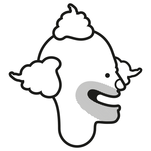 SVG Clown drawing