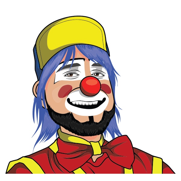 SVG Clown drawing image