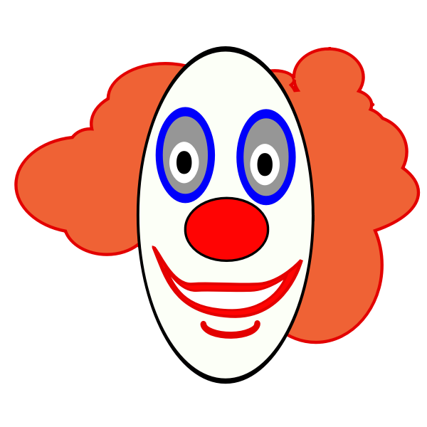 SVG Clown face vector image