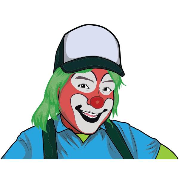 SVG Clown illustration image