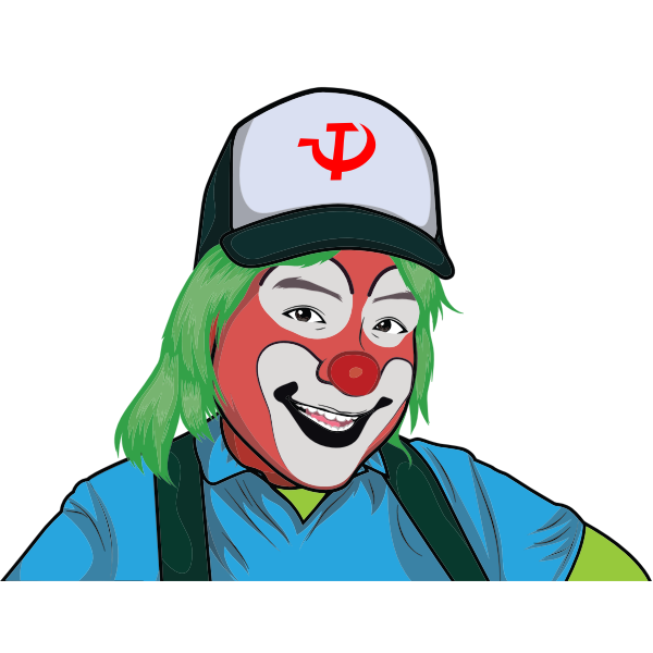 SVG Clown Illustration with hammer 9