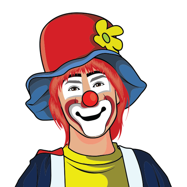 SVG Clown sketch