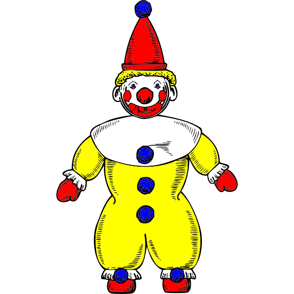 SVG Clown vector drawing
