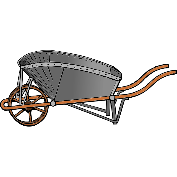 SVG Coal Barrow Vector Image