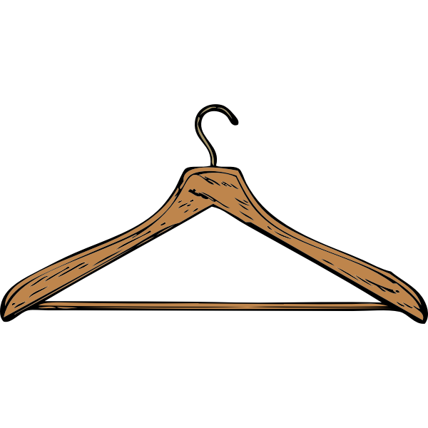 SVG Coat hanger vector image