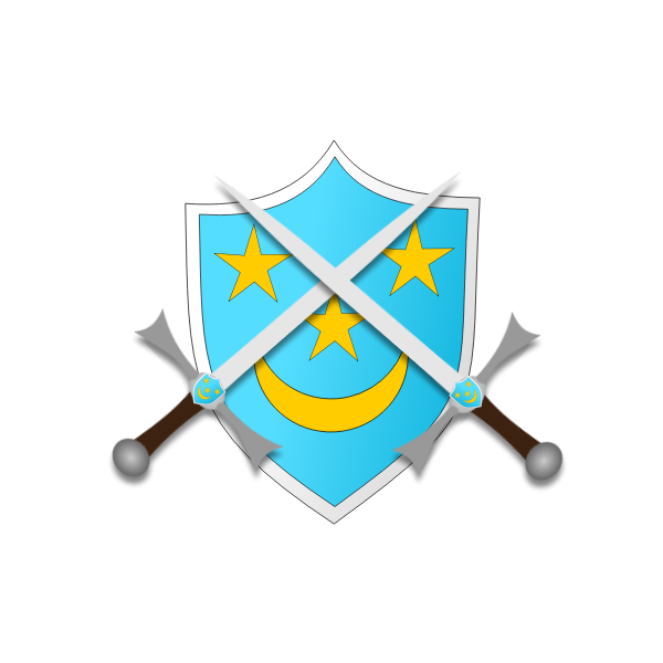 SVG Coat of arms with two swords