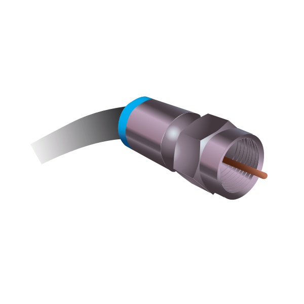 SVG Coaxial cable vector illustration