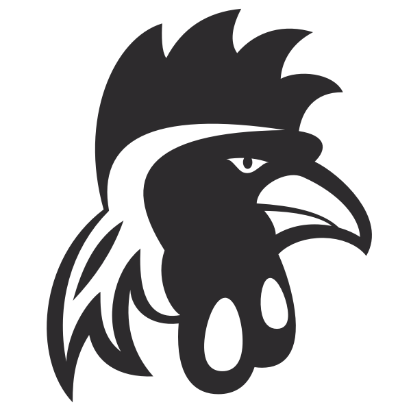 SVG Cockerel head silhouette