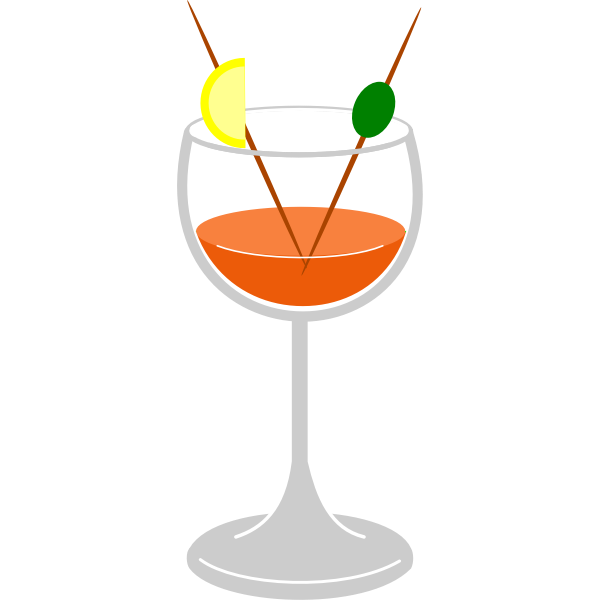 SVG Cocktail drink vector image