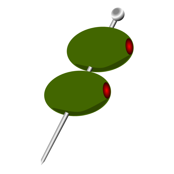 SVG Cocktail olives vector drawing