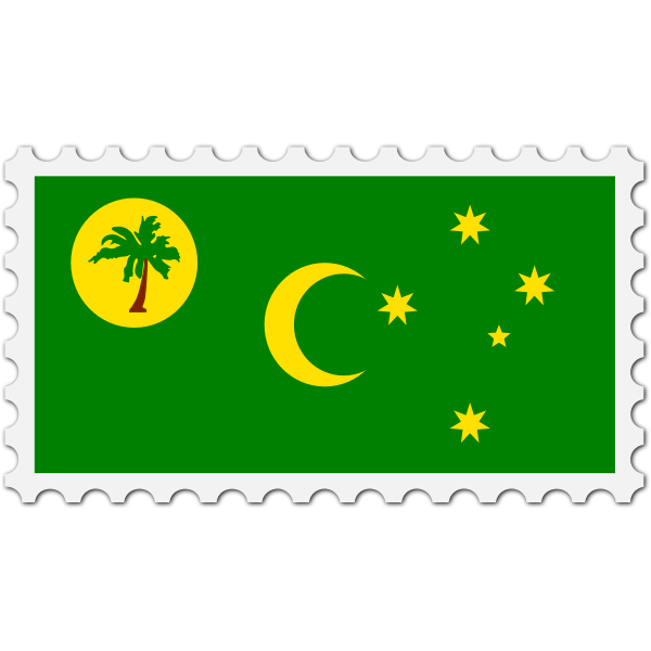 SVG Cocos Island flag stamp