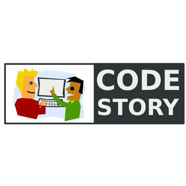 SVG Code Story logo vector image