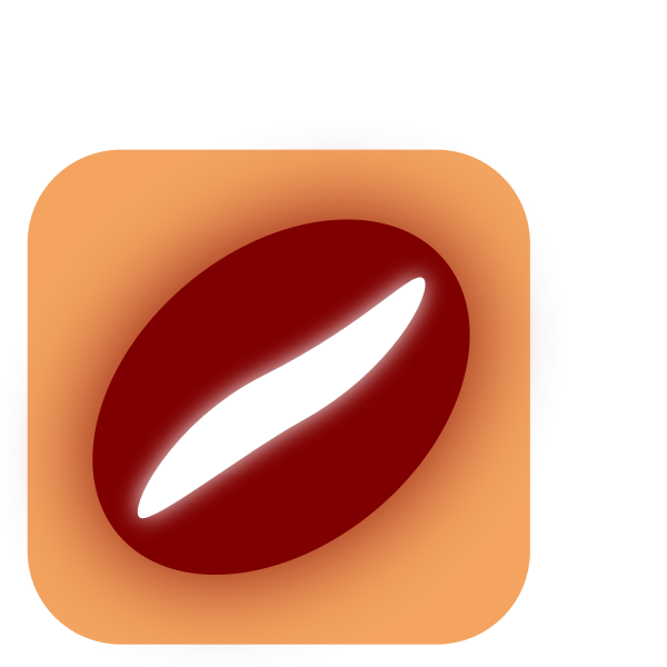 SVG coffe bean icon