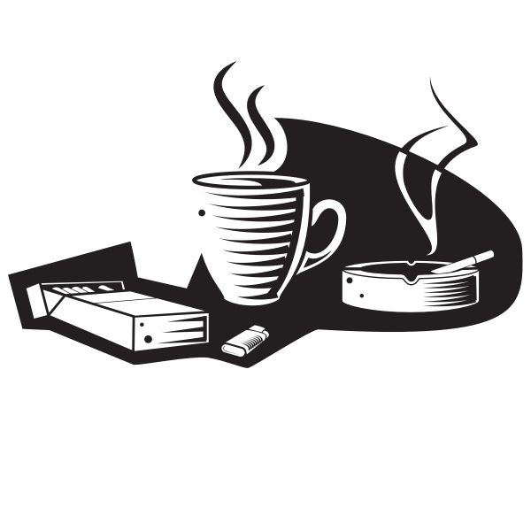SVG Coffee and cigarettes