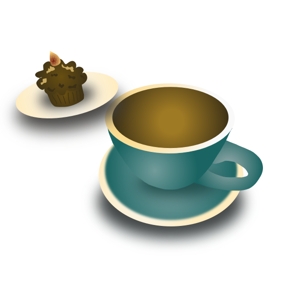 SVG Coffee and cupcake