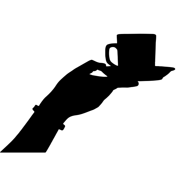 SVG Coffee and hand