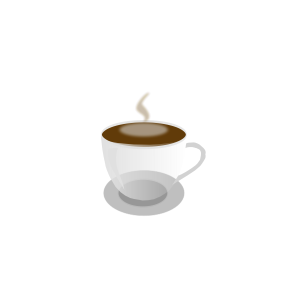 SVG Coffee cup and saucer