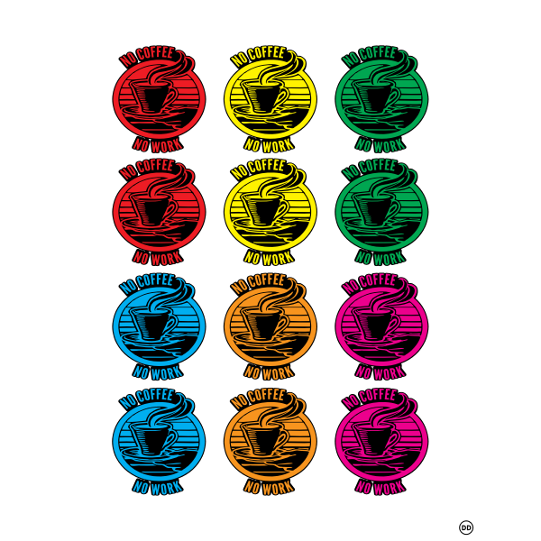 SVG Coffee cup stickers