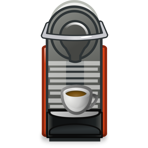 SVG Coffee machine drawing