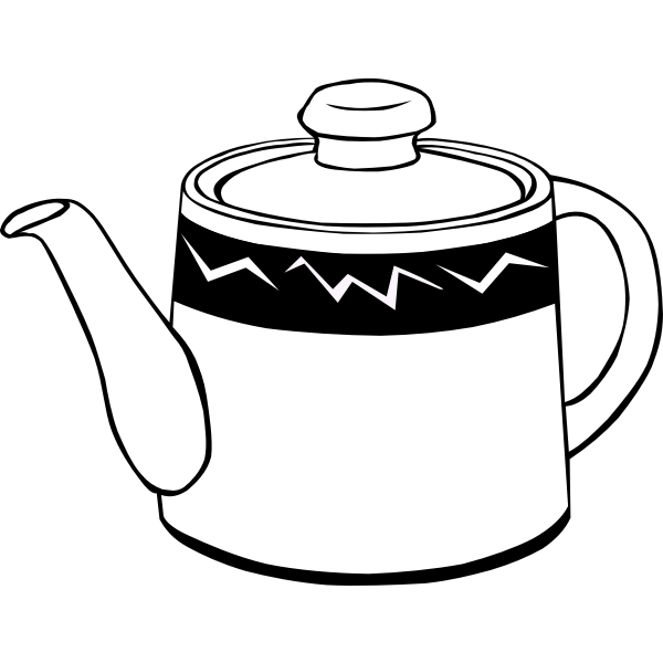 SVG Coffee or tea pot vector