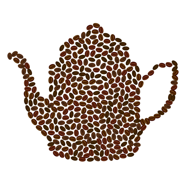 SVG Coffee Pot Coffee Beans