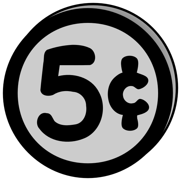 SVG Coin 5 cents