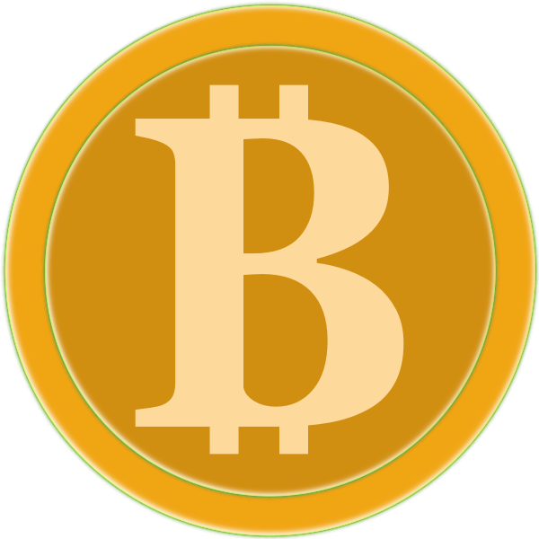 SVG Coin of golden Bitcoin