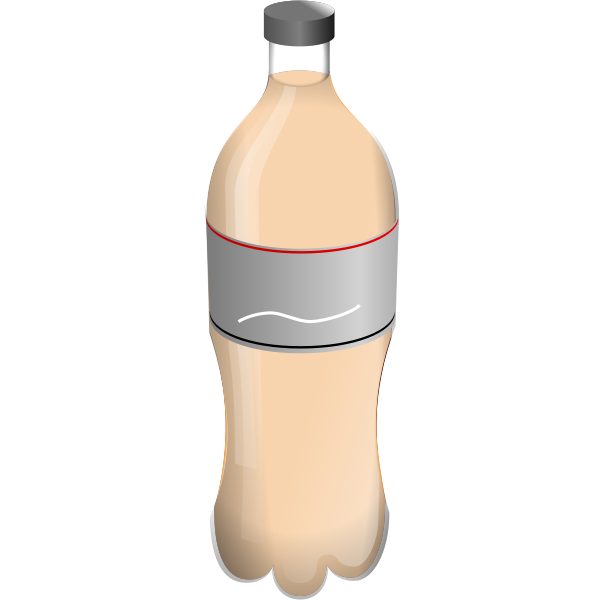 SVG Coke PET bottle vector drawing