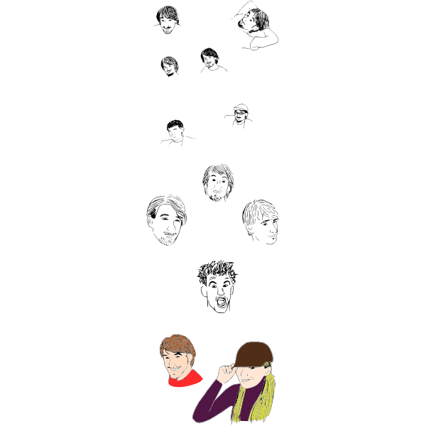 SVG Collection a different faces