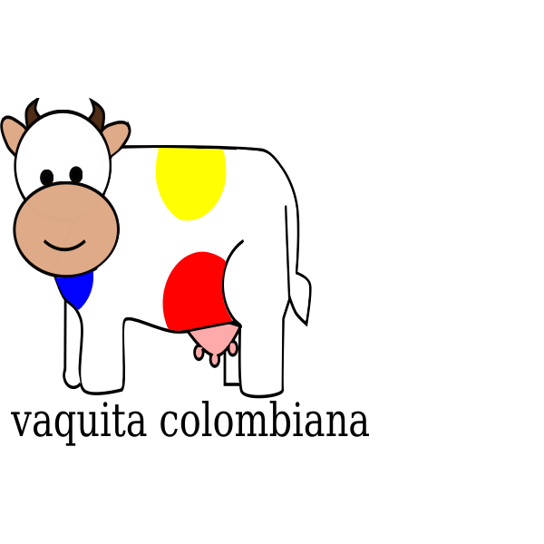 SVG Colombian cow vector clip art