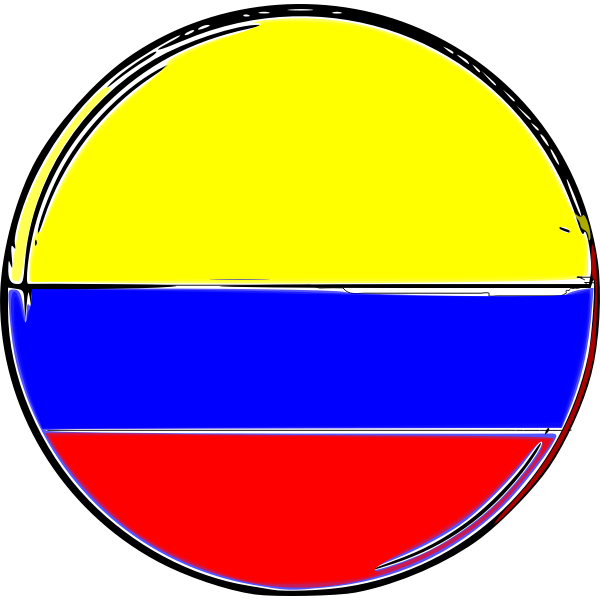 SVG Colombian flag round shape